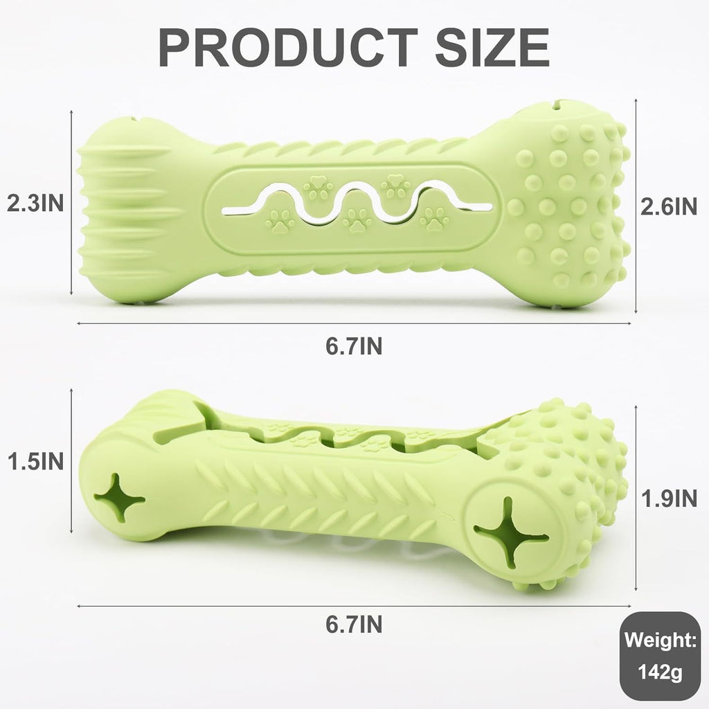 Chew Toys Bone Shape Dog Toys For Aggressive Chewers Durable Natural Rubber  Multifunctional Teeth Cleaning And Gum Massage