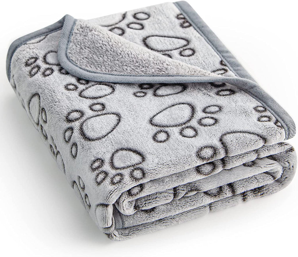 Pet Blanket Flannel Cut Flower Footprints