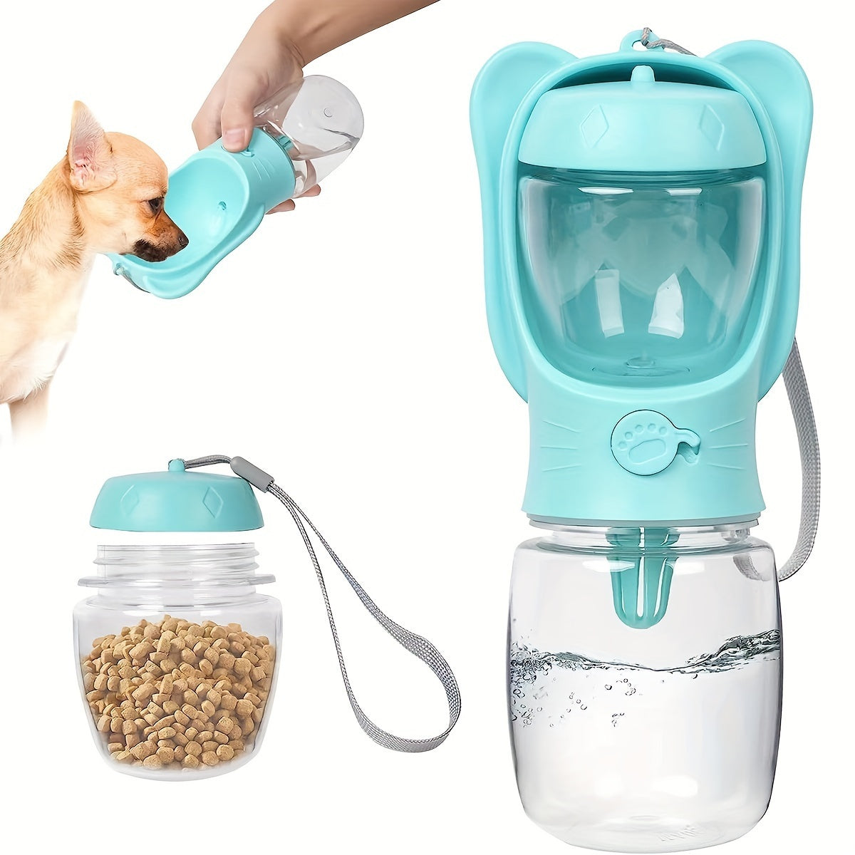 Leak-Proof Pet Water Bottle for Travel & Walks