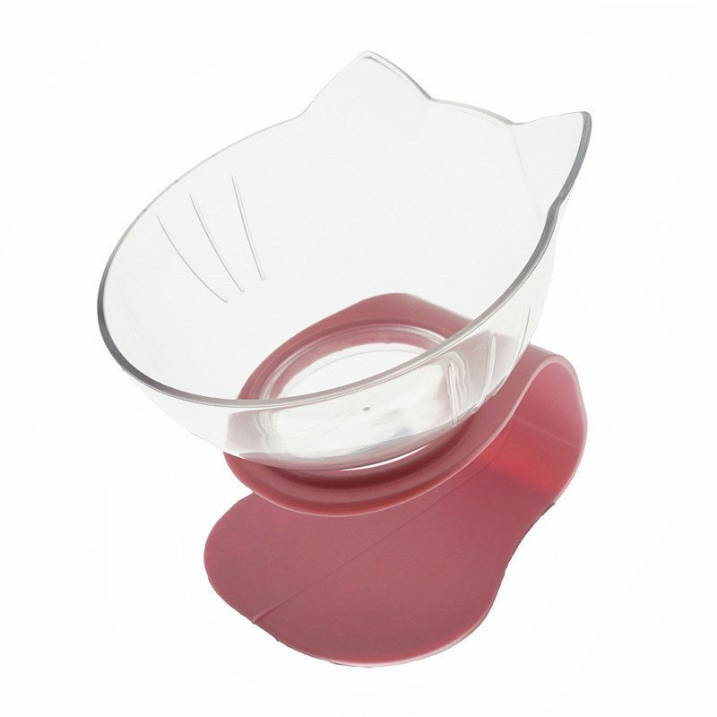 Ergonomic Raised Cat Feeder Protects Cervical Vertebrae