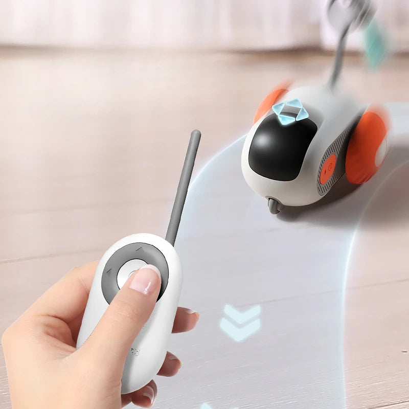 Smart Cat Toy Car with Remote Control and USB Charging