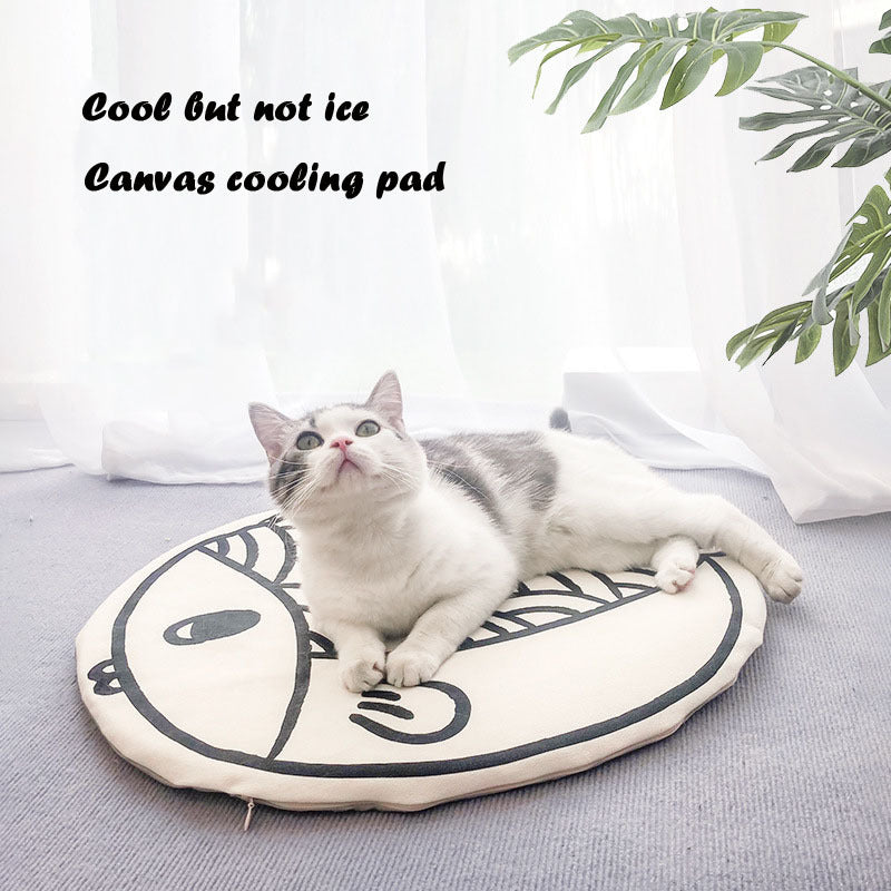 Cartoon Fish Cooling Mat for Pets