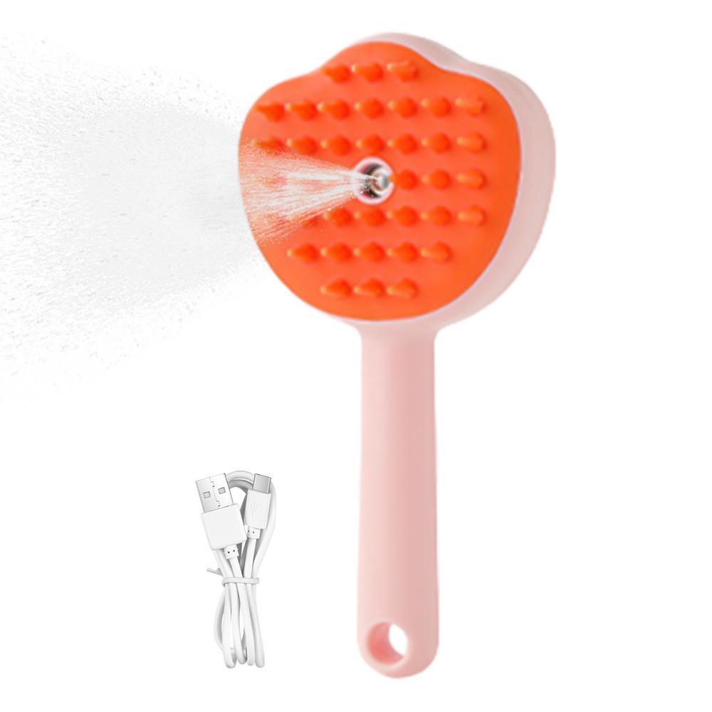 Pet Grooming Steam Brush with Massage Function