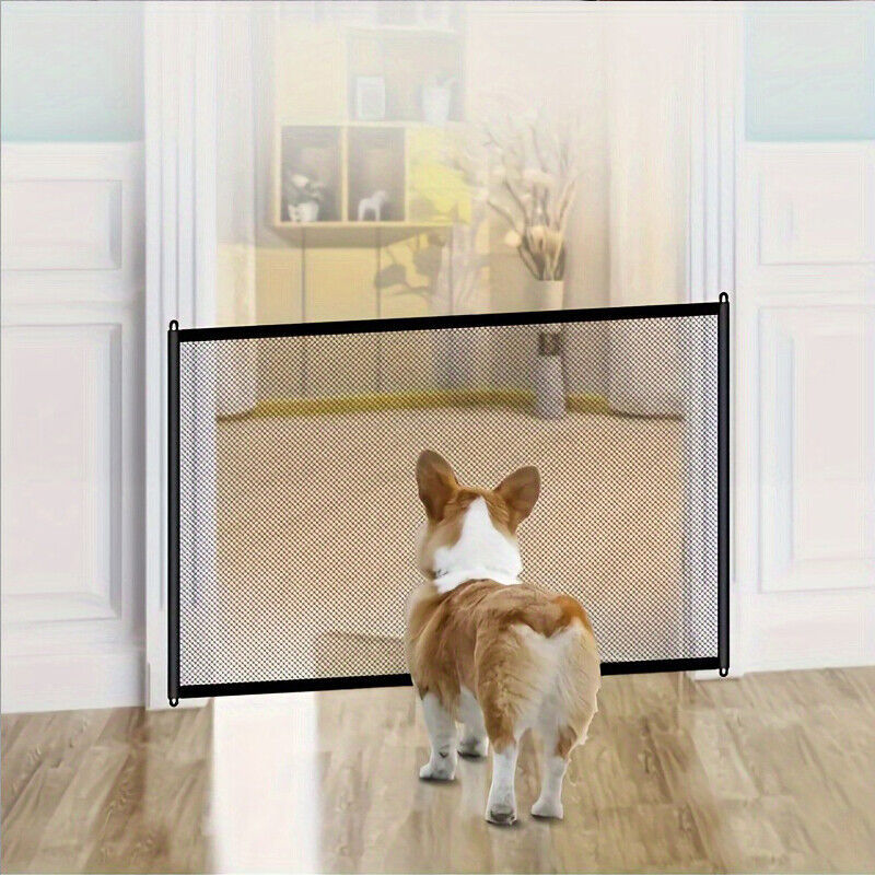 Portable Pet Safety Mesh Gate for Dogs and Cats