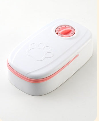 Automatic Pet Feeder with Timer and Stainless Steel Bowl
