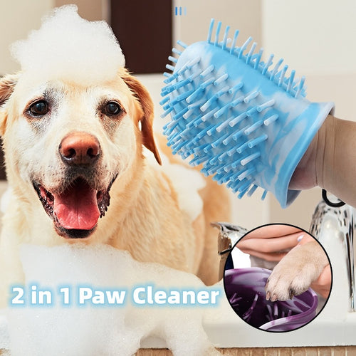 2-in-1 Pet Paw Cleaning Bucket