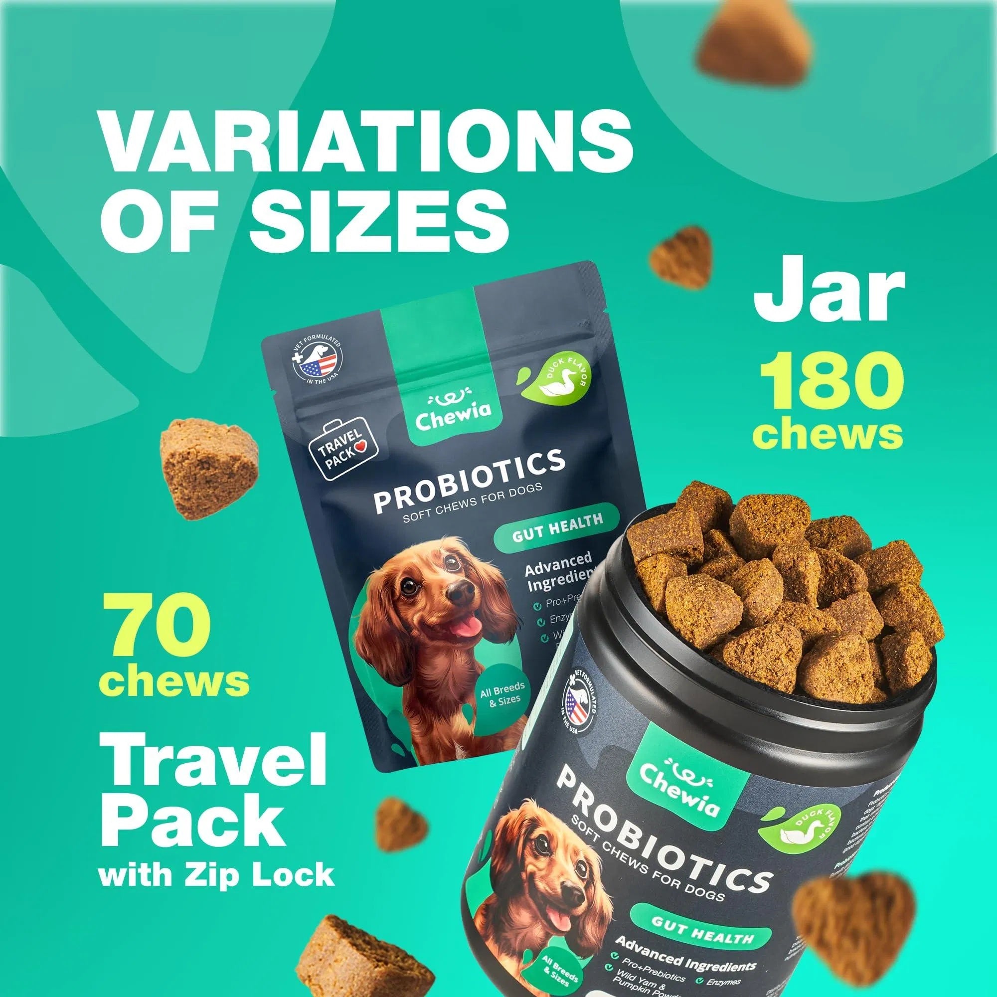 Probiotic Chews for Dogs – Gut & Allergy Support