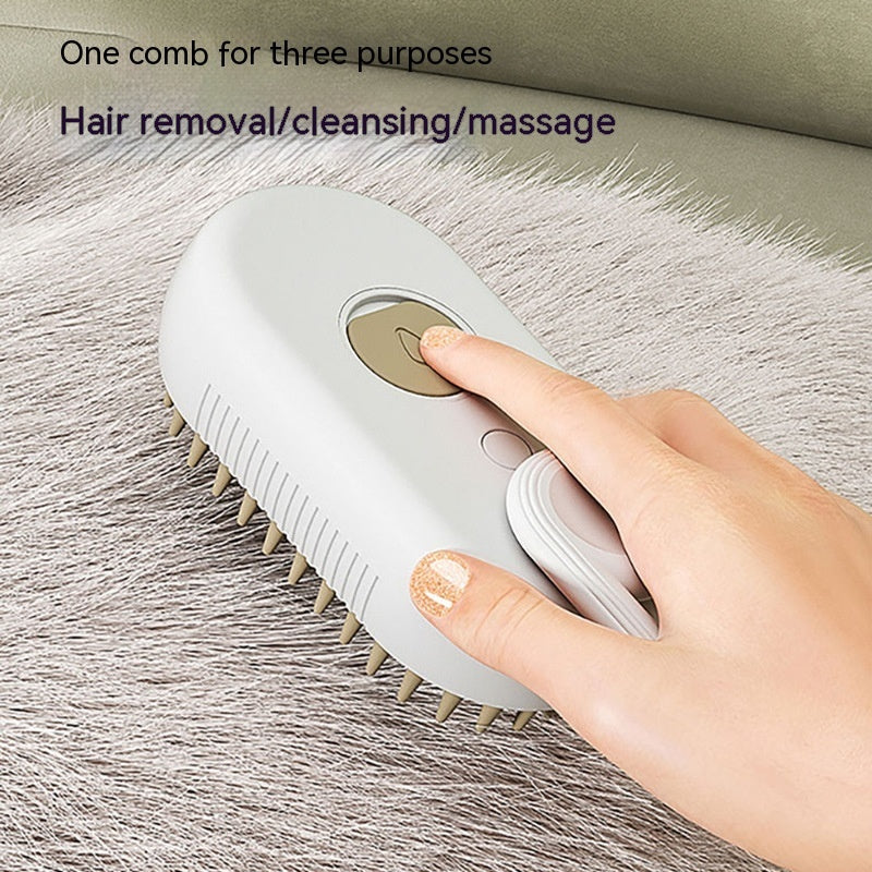 Electric Steam Brush for Pet Hair Cleaning
