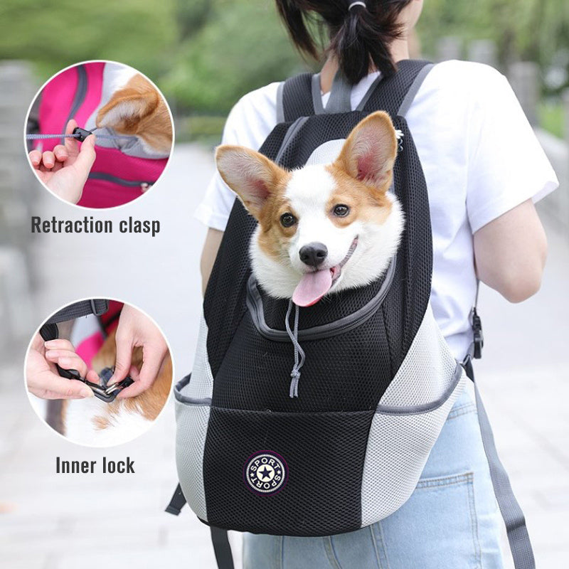 Dog Carrier Backpack, Portable Travel Bag for Pets