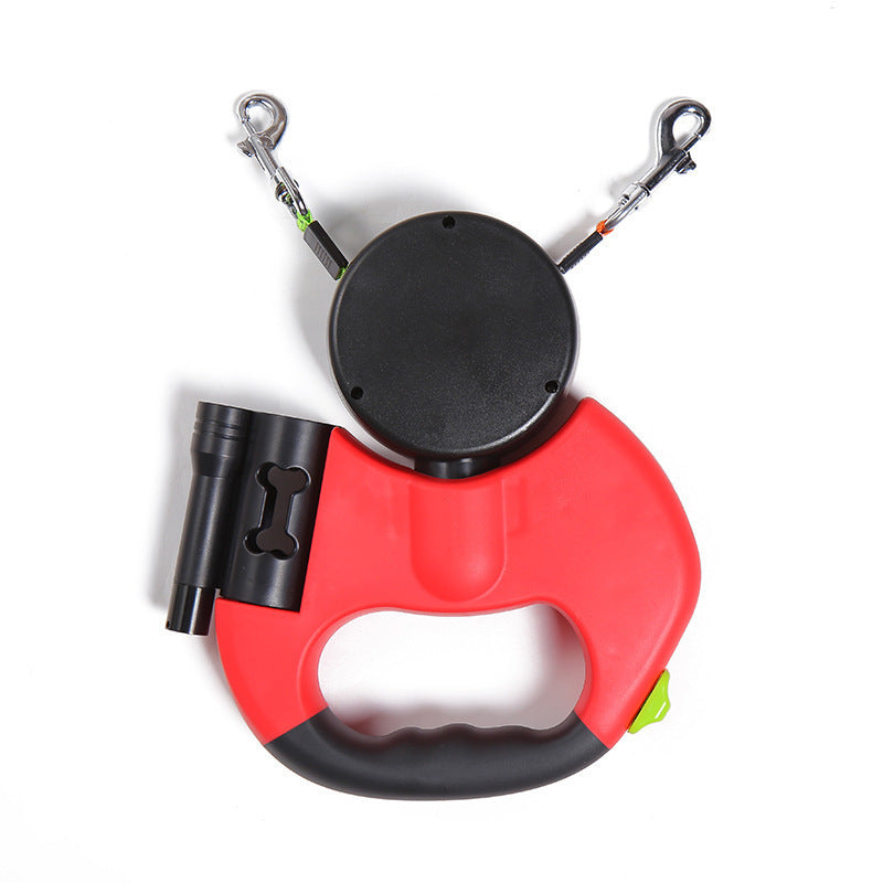 Dual Pet Leash for Small Dogs with 360° Swivel