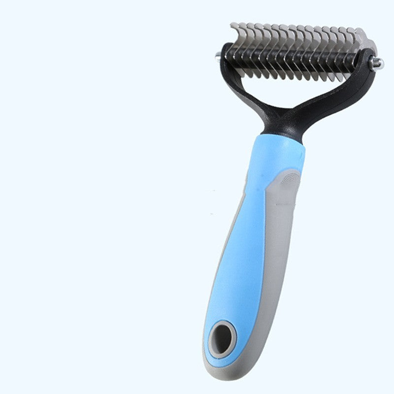 Double-Sided Pet Fur Knot Cutter Comb