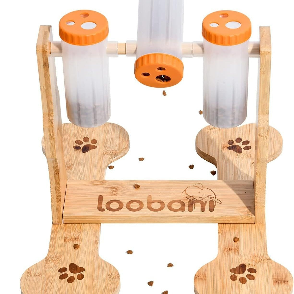 Wooden Dog Toy, Snack Dispenser & Puzzle Feeder