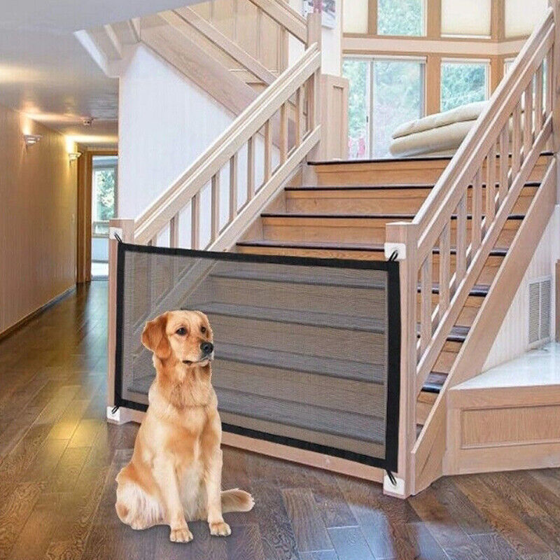 Portable Pet Safety Mesh Gate for Dogs and Cats