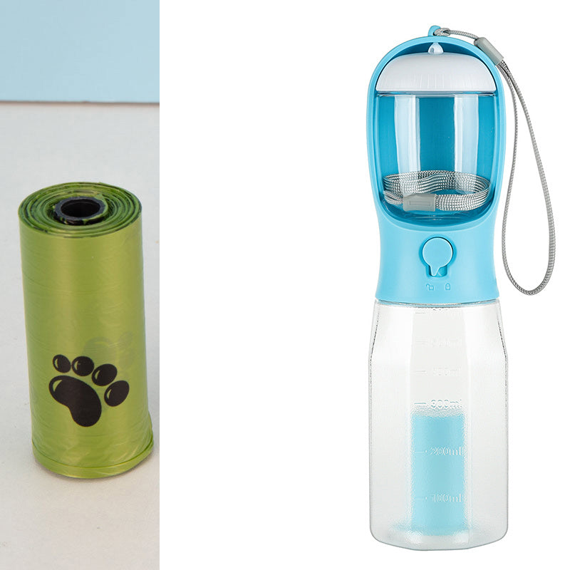 3-in-1 Portable Pet Water Bottle and Feeder
