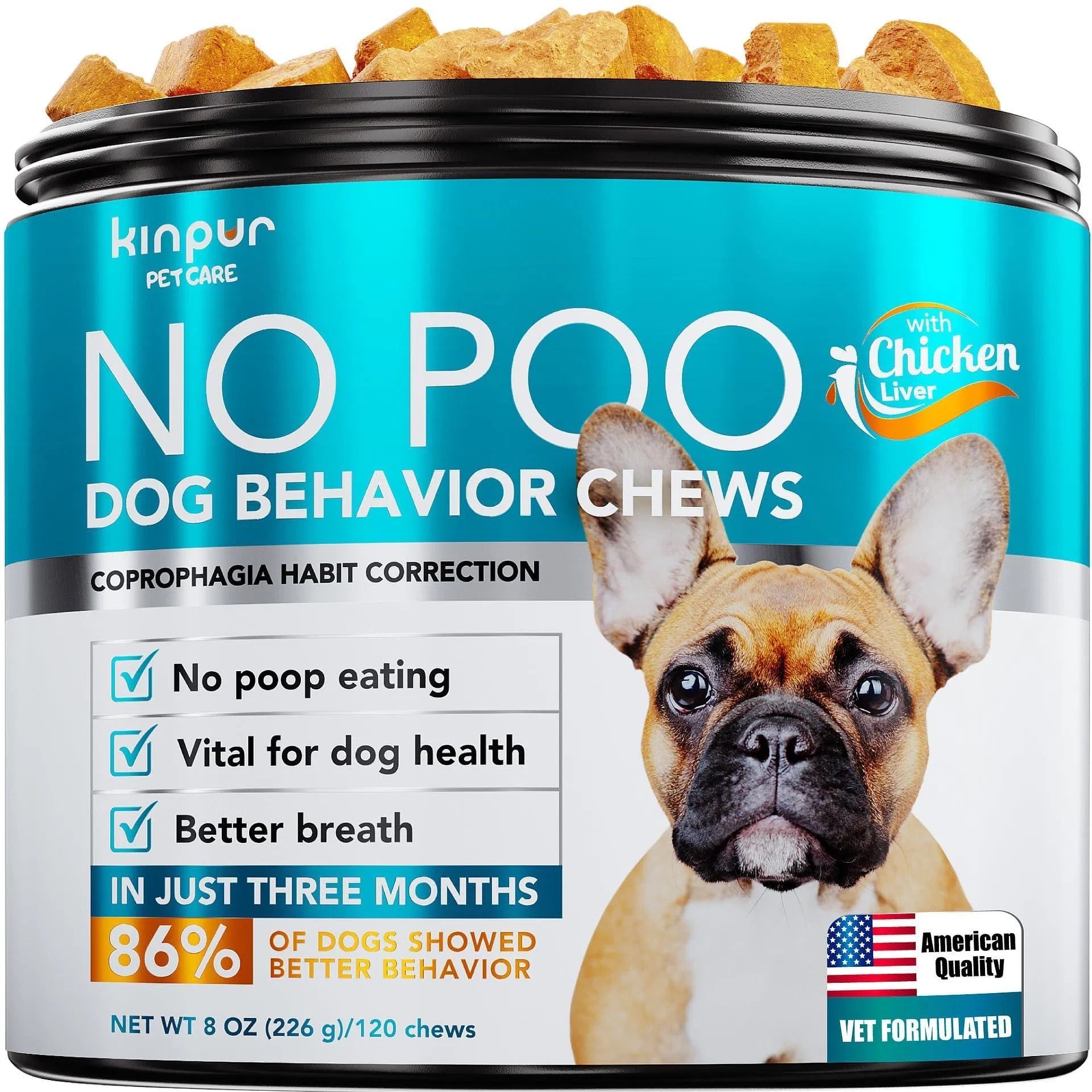 Digestive Enzyme Dog Chews, No Poo Formula, 180ct