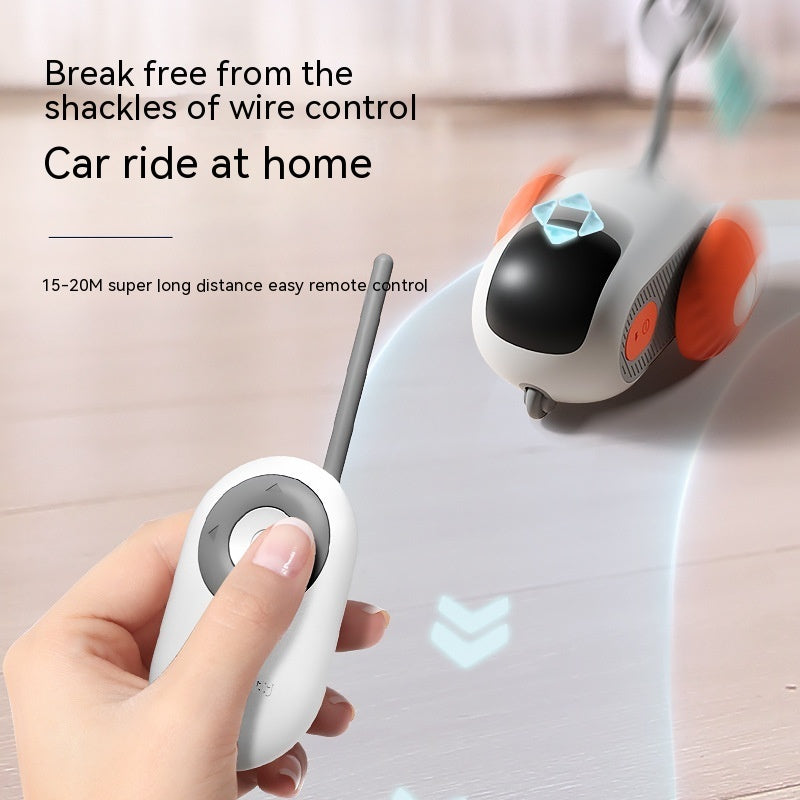 Smart Cat Toy Car with Remote Control and USB Charging