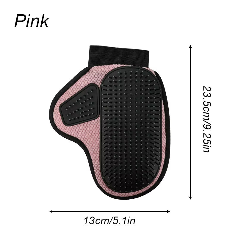 Pet Hair Removal Glove for Grooming & Bathing