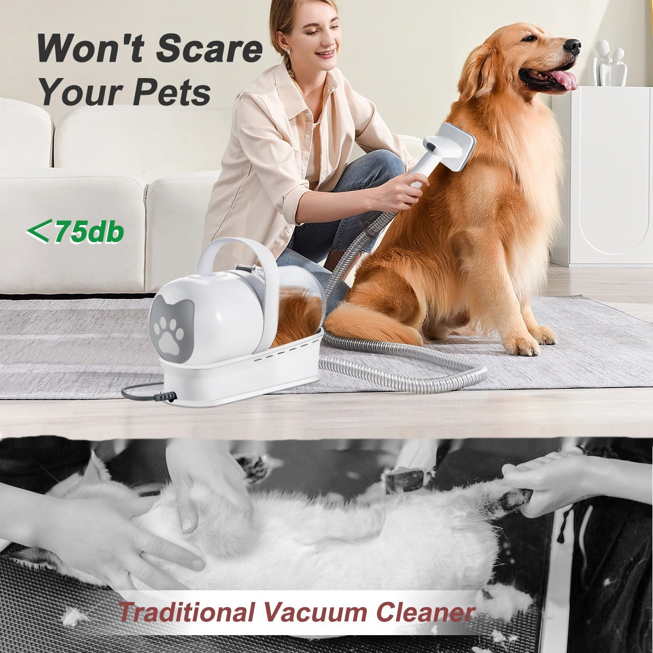7 in 1 Pet Vacuum Grooming Tool