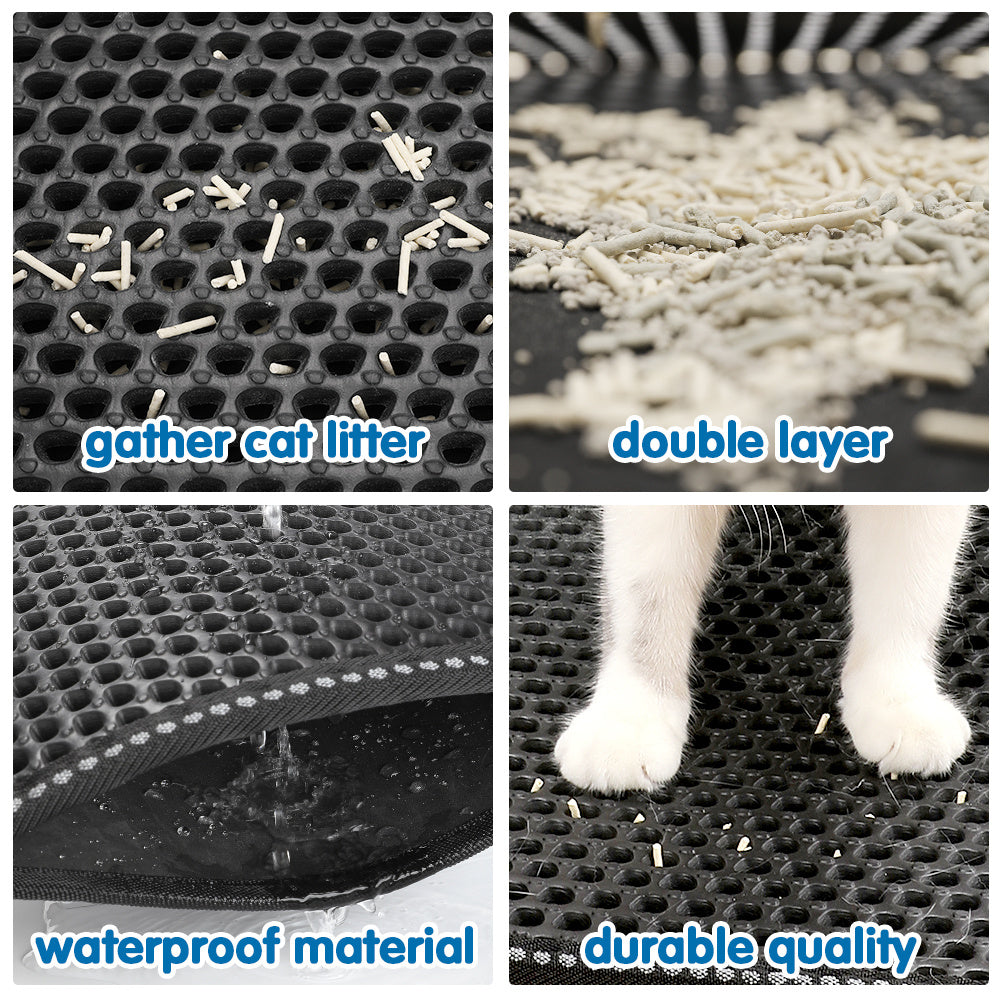 Double Rice Grain Cat Litter Mat