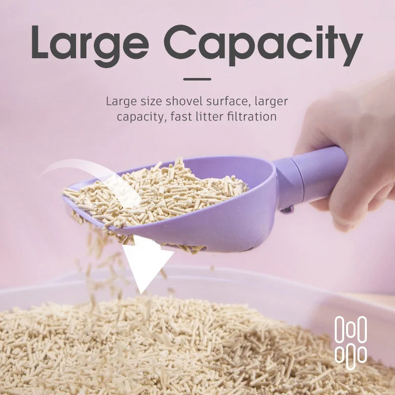 Durable Cat Litter Scoop with Holder