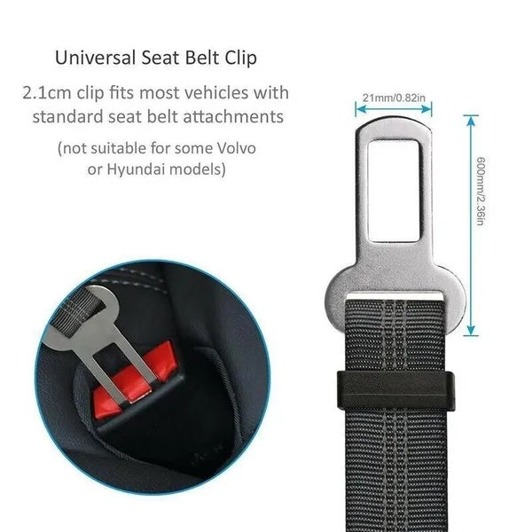 2-Pack Adjustable Pet Seatbelt for Dogs
