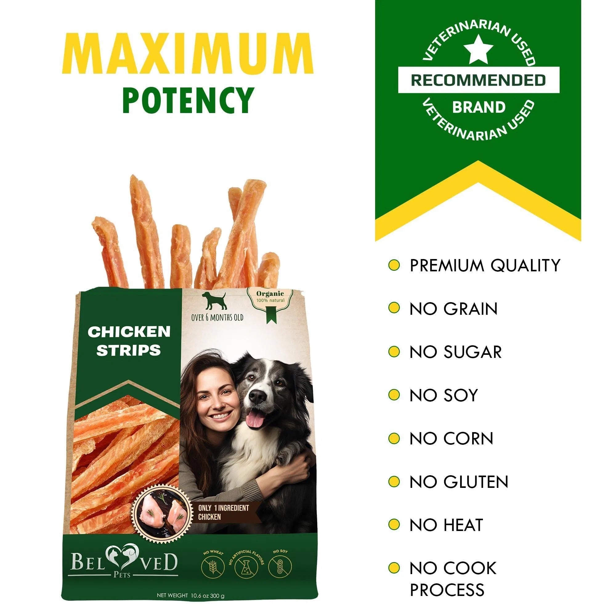 Chicken Strips Chews for Happy Dogs