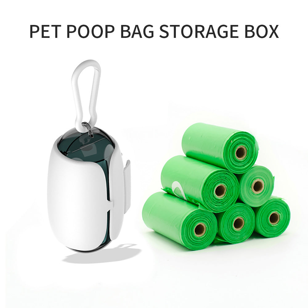 Biodegradable Dog Poop Bags with Holder, Leash Clip