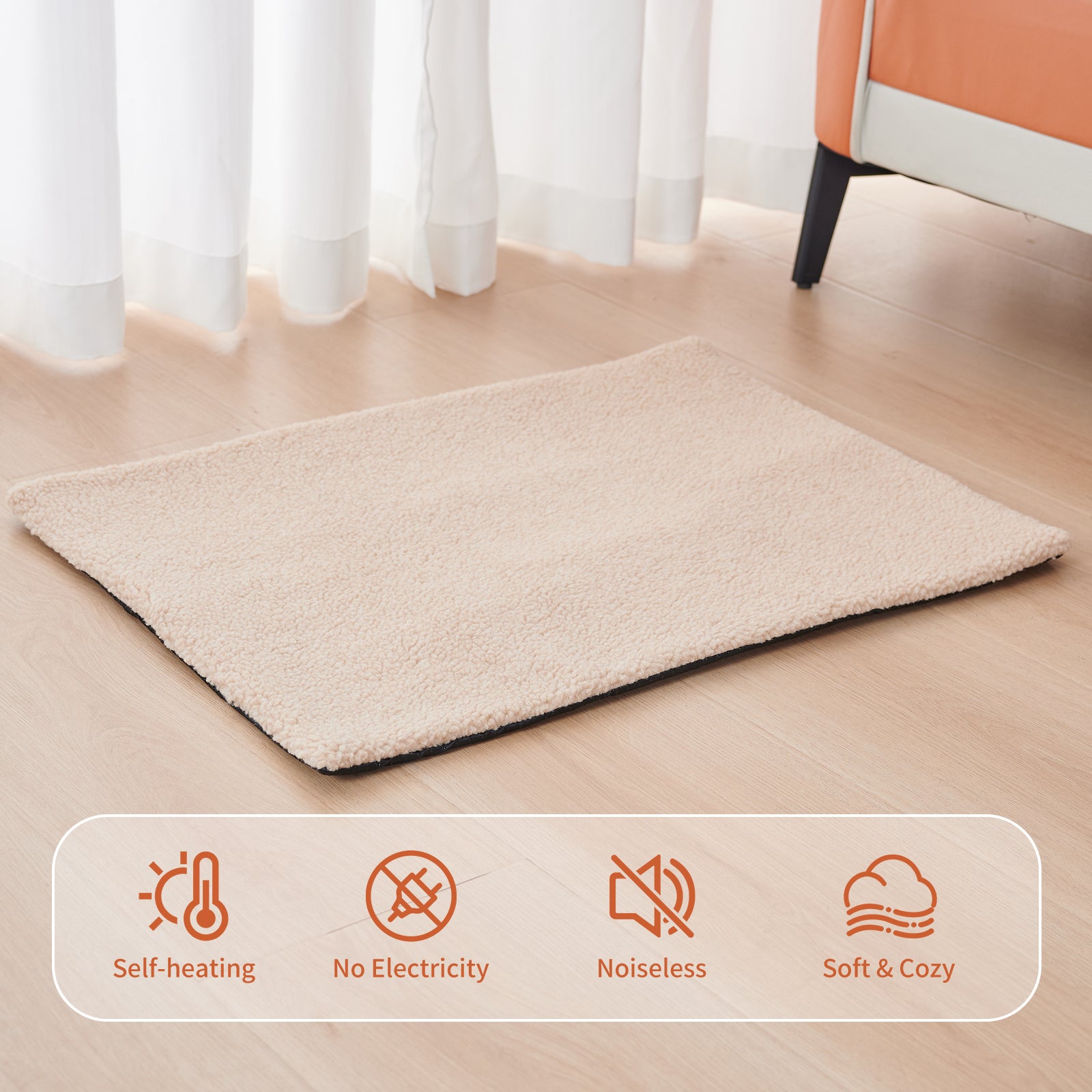 Self-Heating Pet Cushion Mat for Cold Weather