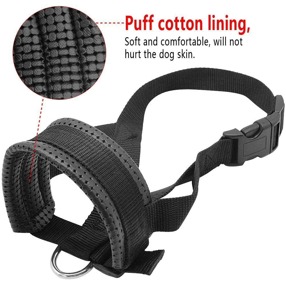 Breathable Nylon Dog Muzzle for Training and Anti-Bark