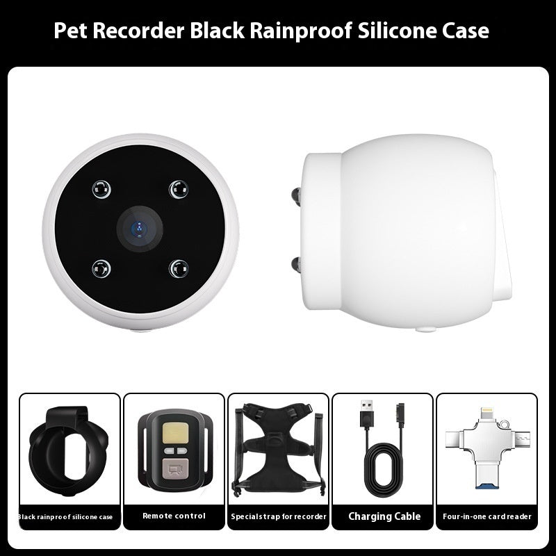Pet Tracker Collar with HD Motion Camera for Dogs & Cats