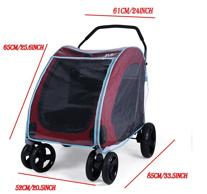 Universal Pet Stroller Raincoat, Wind and Rain Protection