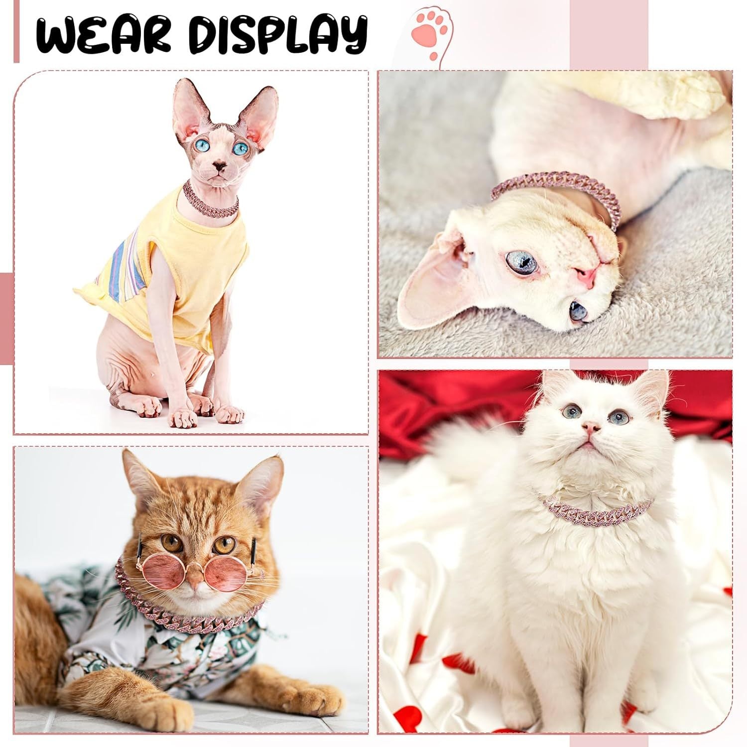 Crystal Pet Necklace for Dogs and Cats